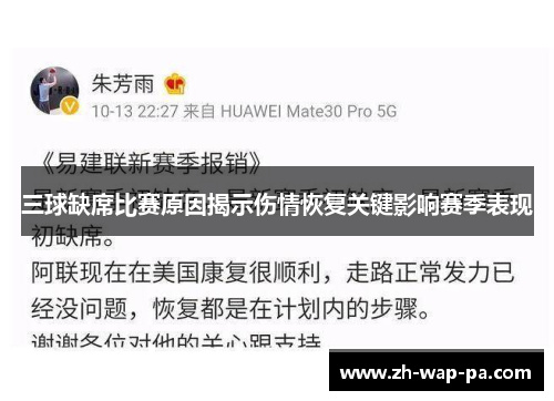 三球缺席比赛原因揭示伤情恢复关键影响赛季表现