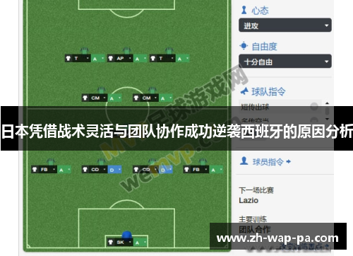 日本凭借战术灵活与团队协作成功逆袭西班牙的原因分析